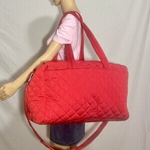 Vera Bradley Large Travel Duffel in Cardinal Red NWT